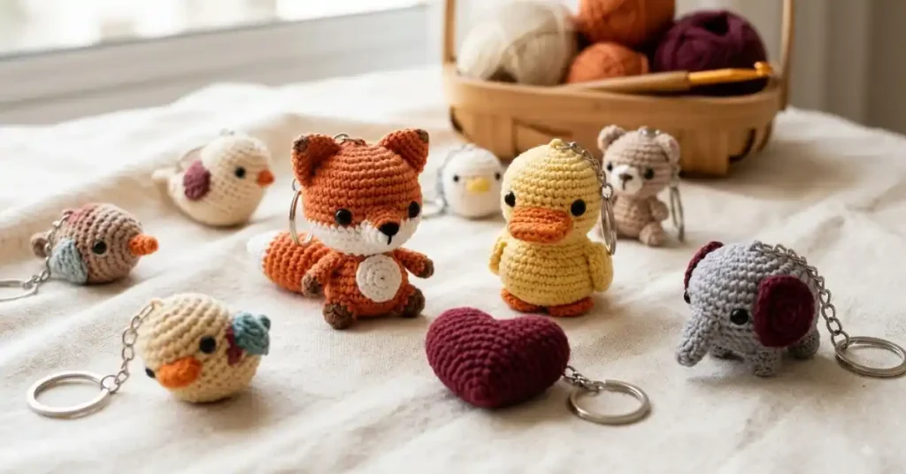 15 receitas de chaveiros amigurumi em crochê grátis